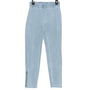 Soft Surroundings Womens Jeans Metro Jegging Pull On Snap Cuff Blue Size XSEU